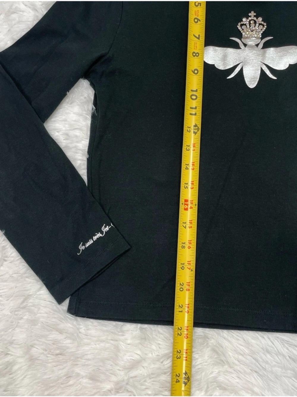 My Flat In London Jan Haedrich Women’s Size L Large Queen Bee Long Sleeve Shirt - Picture 8 of 9